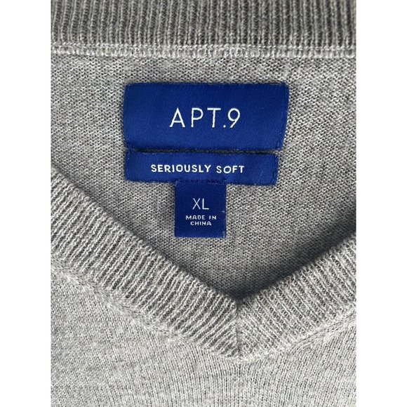 Mens Knit Sweater Lot of 2 XL V-neck and Henley Long Sleeve Soft Pullover - Picture 6 of 7